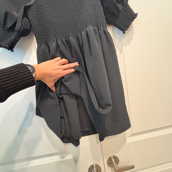 Hill House Black Smocked Dress NEW - Picture 5 of 9